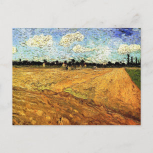Plowed Field (die Furrows) von Vincent van Gogh Postkarte