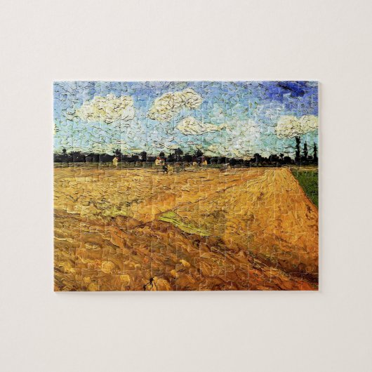 Plowed Field (die Furrows) von Vincent van Gogh Puzzle (Horizontal)