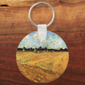 Plowed Field (die Furrows) von Vincent van Gogh Schlüsselanhänger (Vorderseite)