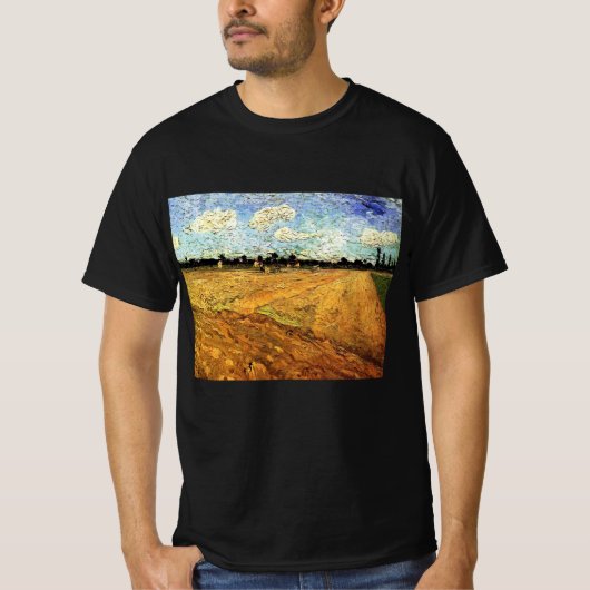 Plowed Field (die Furrows) von Vincent van Gogh T-Shirt (Vorderseite)