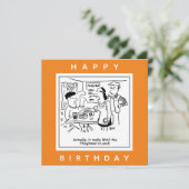 Plowman's Lunch Pub Menu Cartoon Karte (Stehend Vorderseite)