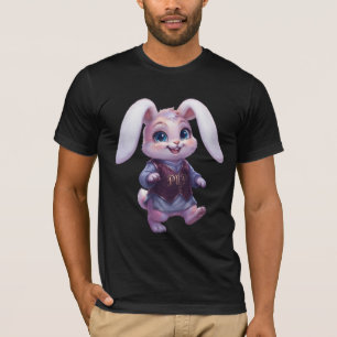 PLP LEPURO - Süßer Krieger-Hasen-König Grafik Stre T-Shirt