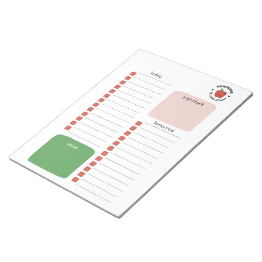 PLR-LehrerIn Notizblock (angewinkelt)