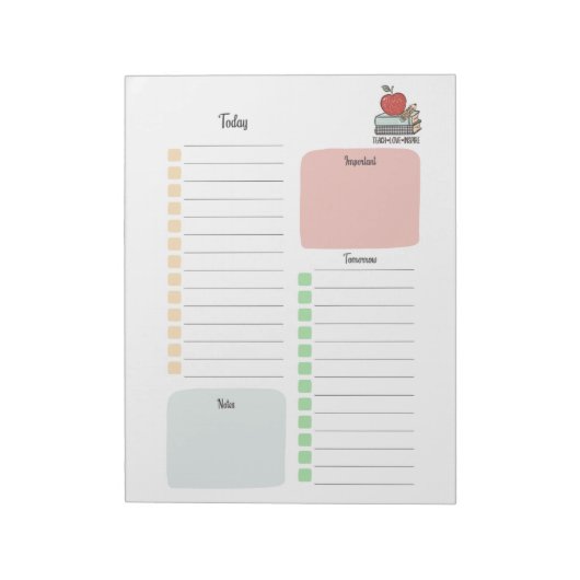 PLR-LehrerIn Notizblock (Rotiert)