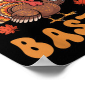Pluck it Lasse Basted Funny Turkey Erntedank Poster (Ecke)