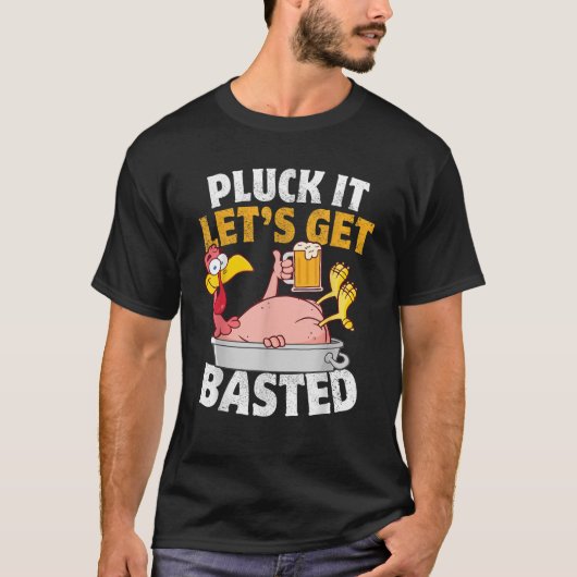 Pluck it Lasse, ist gebasted Funny Erntedank T-Shirt (Vorderseite)