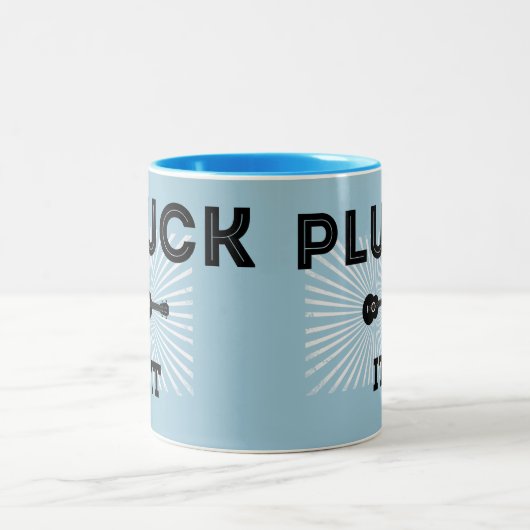 Pluck It Ukulele Tasse (Mittel)