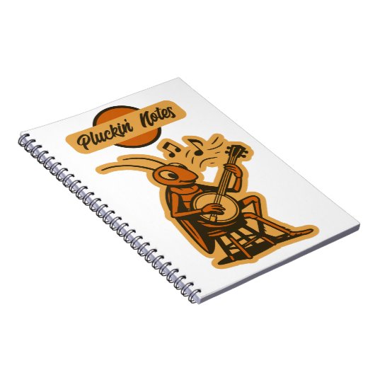 Pluckin' Notes - Banjo Cricket Notebook Notizblock (Rechte Seite)