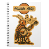 Pluckin' Notes - Banjo Cricket Notebook Notizblock (Vorderseite)