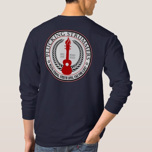 PLUCKING STRUMMERS GCEA Langarm TSHIRT (Rückseite)