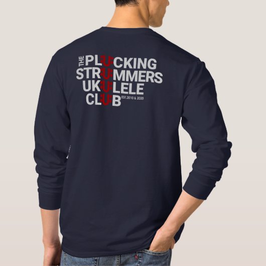 PLUCKING STRUMMERS GCEA long sleeve TSHIRT (Rückseite)