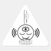 Plugz-Aufkleber Dreieckiger Aufkleber (Vorderseite)