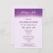 Plum 3.5x5 Einladung zum Hochzeitsessen und Probe (Vorne/Hinten)