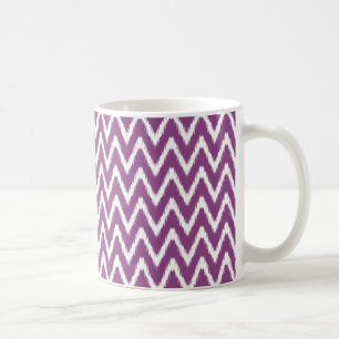 Plum Asian Moods Ikat Chevrons Kaffeetasse