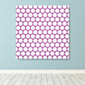 Plum Asian Moods Ikat Dots Leinwanddruck (Insitu (Holzboden))