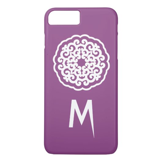 Plum Asian Moods Mandalla Case-Mate iPhone Hülle (Rückseite)