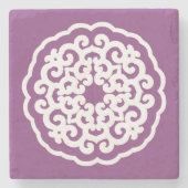 Plum Asian Moods Mandalla Steinuntersetzer (Vorderseite)