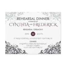 Plum Baroque Chandelier Hochzeit Probe Dinner