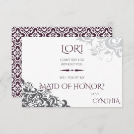 Plum Baroque Chandelier Wedding Party Frage Einladung