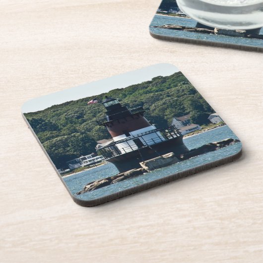 Plum Beach Lighthouse Cork Untersetzer (Linke Seite)