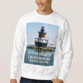 Plum Beach Lighthouse, N. Kingstown, Rhode Island Sweatshirt (Vorderseite)