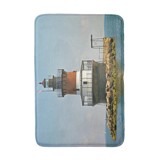 Plum Beach Lighthouse, Rhode Island Bath Mat Badematte (Vorderseite Vertikal)