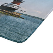 Plum Beach Lighthouse Rhode Island Cutting Board Schneidebrett (Ecke)
