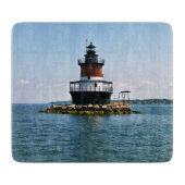 Plum Beach Lighthouse Rhode Island Cutting Board Schneidebrett (Vorderseite)