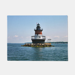Plum Beach Lighthouse, Rhode Island Door Mat Fußmatte