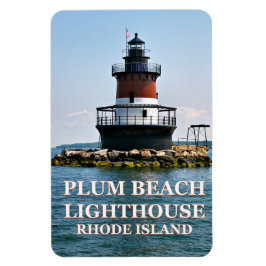 Plum Beach Lighthouse, Rhode Island Foto Magnet