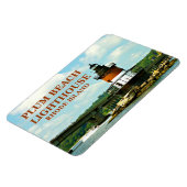 Plum Beach Lighthouse, Rhode Island Foto Magnet (Linke Seite)