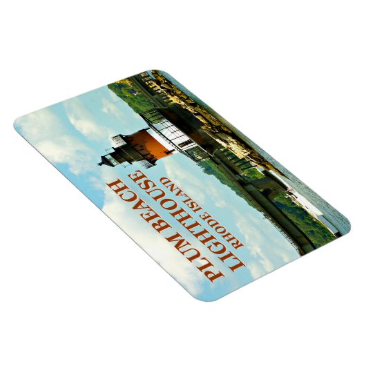 Plum Beach Lighthouse, Rhode Island Foto Magnet (Rechte Seite)