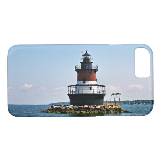 Plum Beach Lighthouse, Rhode Island iPhone Case (Rückseite (Horizontal))