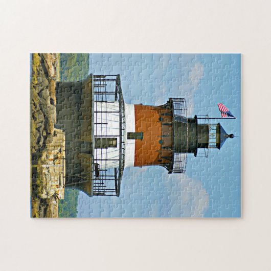 Plum Beach Lighthouse, Rhode Island Jigsaw Puzzle (Horizontal)