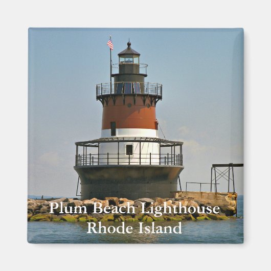 Plum Beach Lighthouse, Rhode Island Magnet (Vorne)