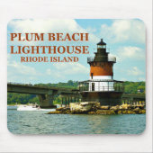 Plum Beach Lighthouse, Rhode Island Mousepad (Vorne)
