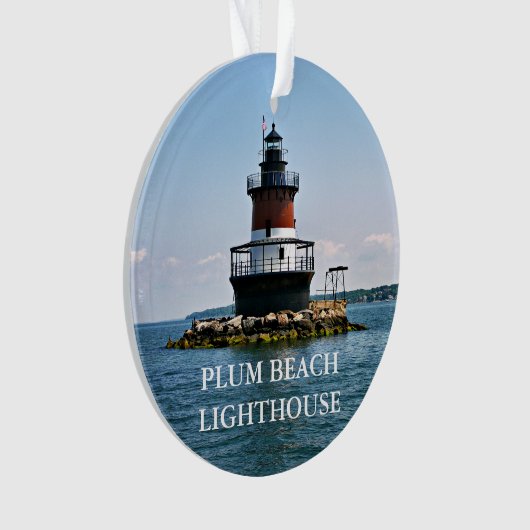 Plum Beach Lighthouse Rhode Island Ornament (Vorderseite)