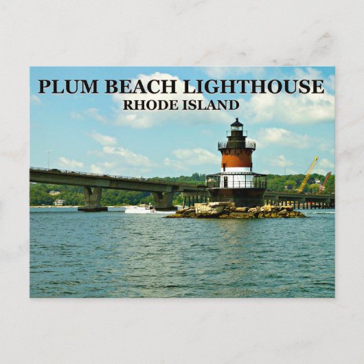 Plum Beach Lighthouse, Rhode Island Postcard Postkarte (Vorderseite)