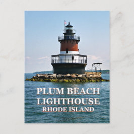 Plum Beach Lighthouse, Rhode Island Postcard Postkarte