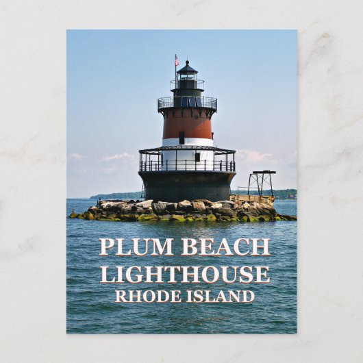 Plum Beach Lighthouse, Rhode Island Postcard Postkarte (Vorderseite)