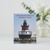 Plum Beach Lighthouse, Rhode Island Postcard Postkarte (Stehend Vorderseite)