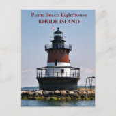 Plum Beach Lighthouse, Rhode Island Postcard Postkarte (Vorderseite)
