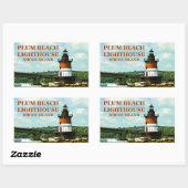 Plum Beach Lighthouse, Rhode Island Stickers (Blatt)