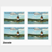 Plum Beach Lighthouse, Rhode Island Stickers (Blatt)