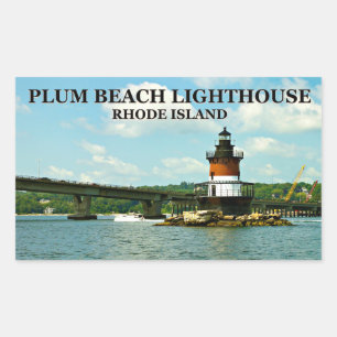 Plum Beach Lighthouse, Rhode Island Stickers