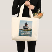 Plum Beach Lighthouse, Rhode Island Tote Bag Jumbo Stoffbeutel (Vorderseite (Produkt))