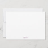 Plum Berry Gray Swirl Butterfly Wedding Einladung (Rückseite)