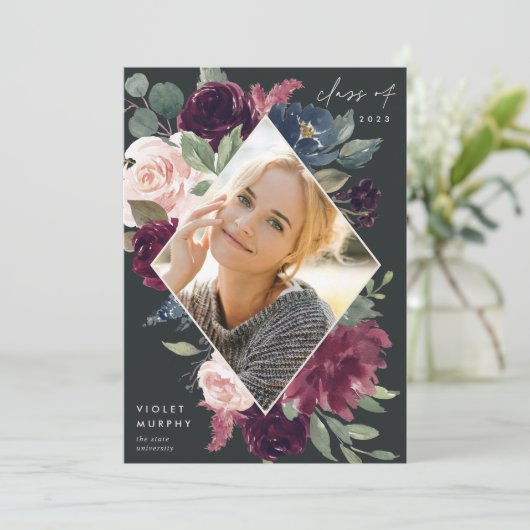 Plum Blossom | Ankündigung von Foto Abschluss (Stehend Vorderseite)