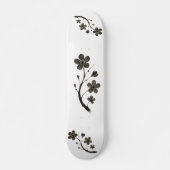 Plum Blossom - Botanisches Design auf Skateboard (Vorne)