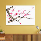 Plum Blossom - eins Leinwanddruck (Insitu (Wohnzimmer))